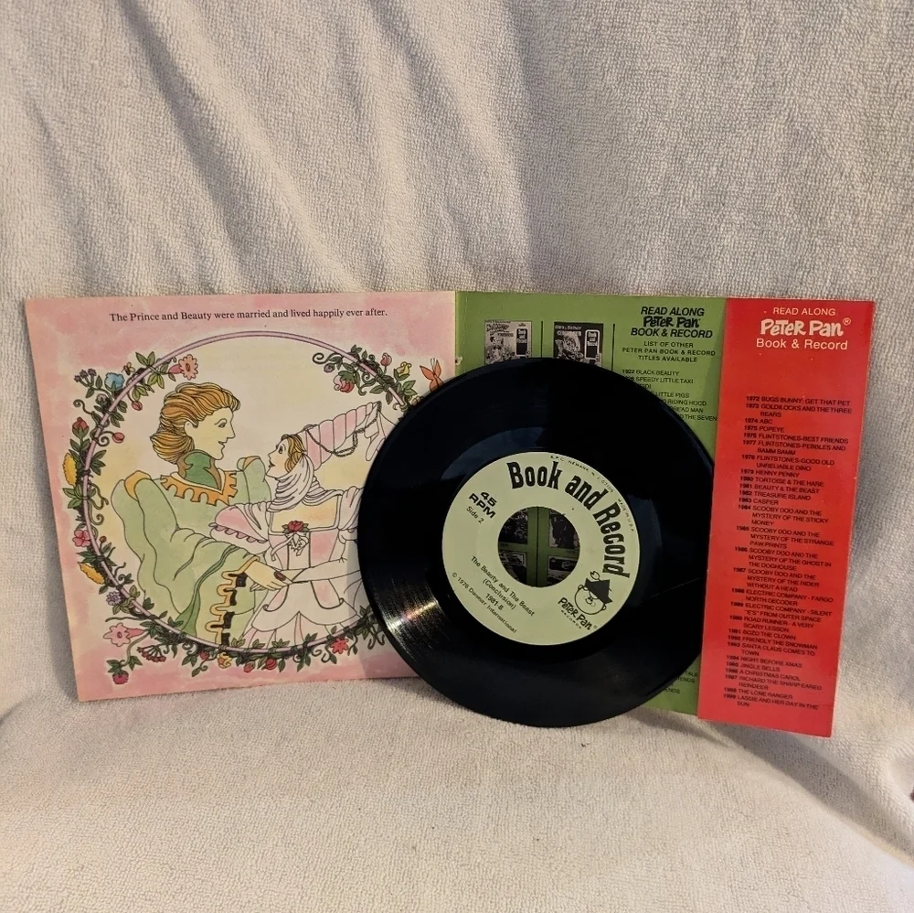 Peter Pan Beauty and the Beast Book & Record